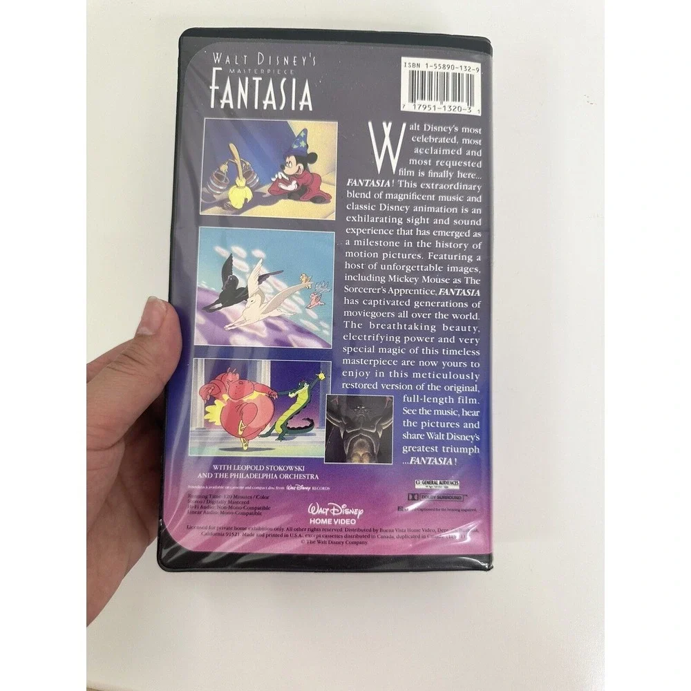 Walt Disney's Masterpiece Fantasia (VHS, 1991)‎ Disney Classic Animated Movie